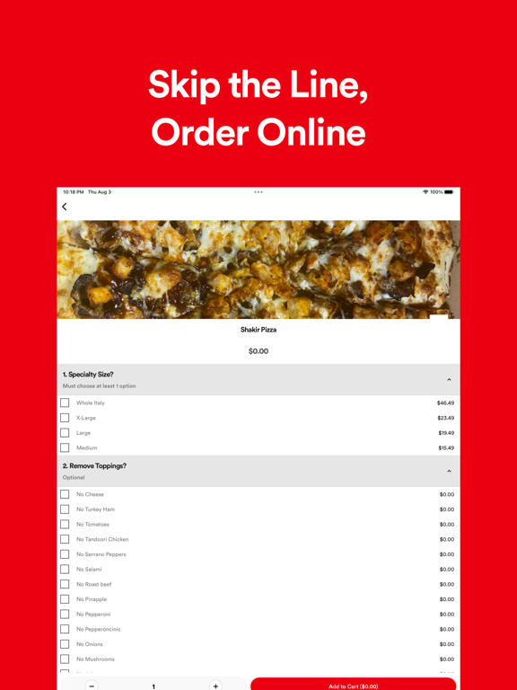 Halal Pizza Stockton iPad screenshot 4 - Food & Drink app