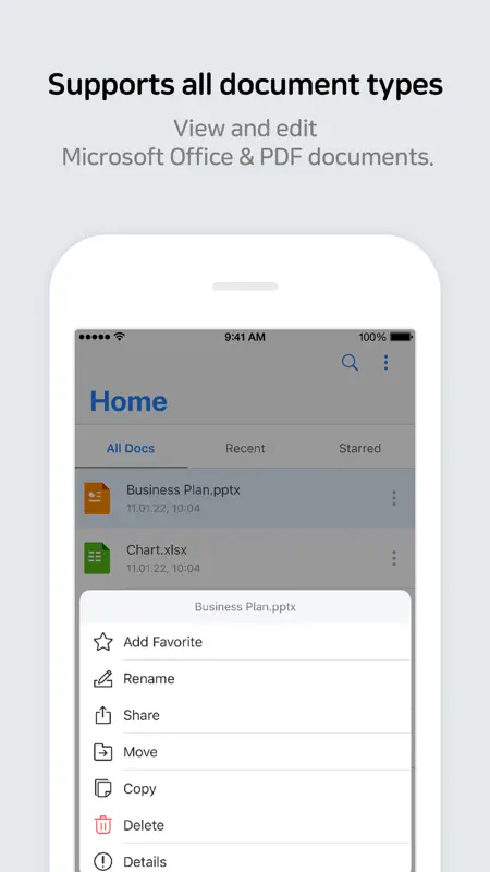 Polaris Office Mobile screenshot 2 of 5