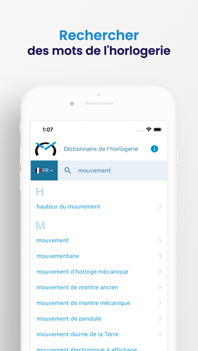 Screenshot #3 pour Dictionnaire de l'horlogerie