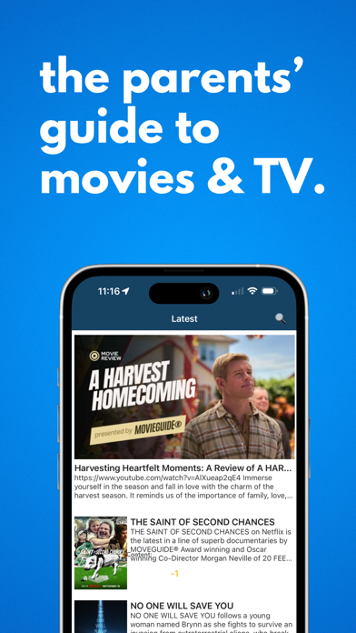 Movieguide® Movie & TV Reviews Screenshot