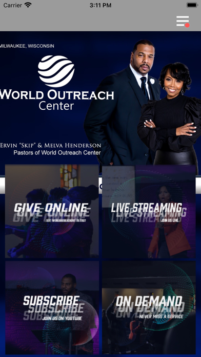 World Outreach Center Screenshot