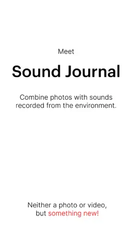 Game screenshot Sound Journal: Camera & Mic mod apk