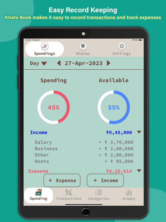 Khata Book Spending Tracker