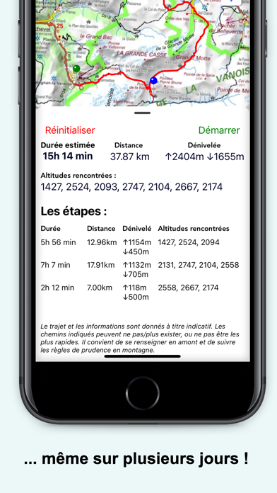 Screenshot #2 pour Carte de randonnée ign & gps