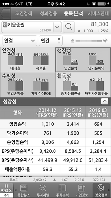 키움증권 영웅문S(구버전) Screenshot