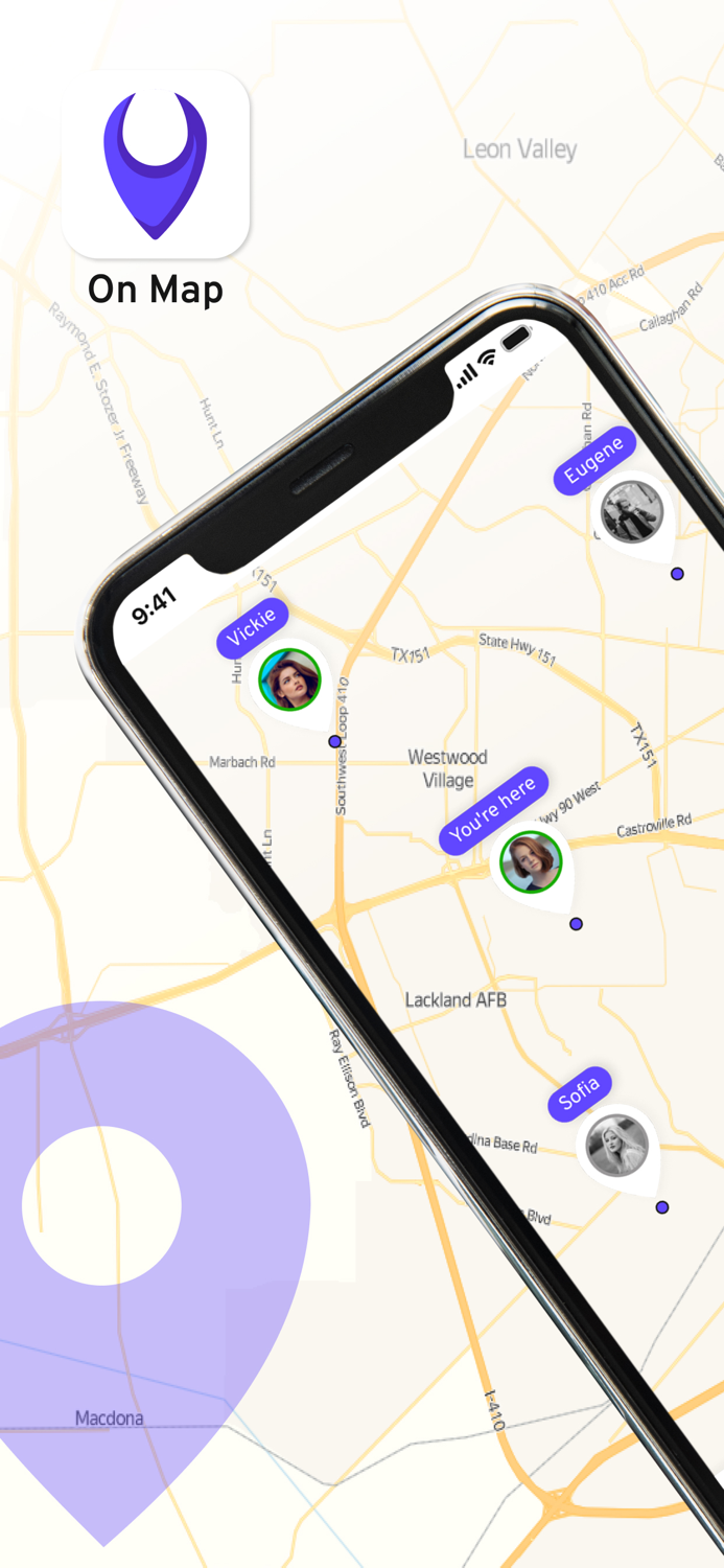 On MapLocate your friends GPS
