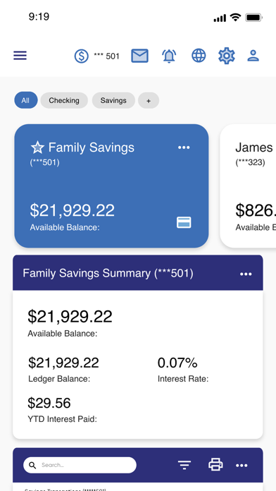Riverbank Digital Banking Screenshot