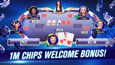 screenshot of WSOP Poker: Texas Holdem Game 1
