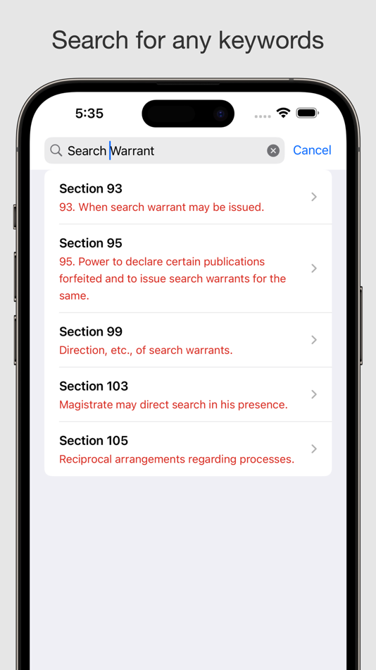 #5. CrPC - Criminal Procedure Code (iOS) By: V PUGAZHENTHI