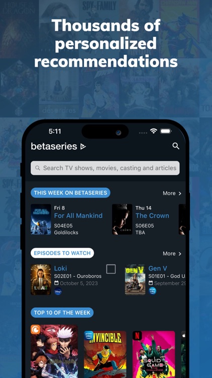 BetaSeries - TV Shows & Movies