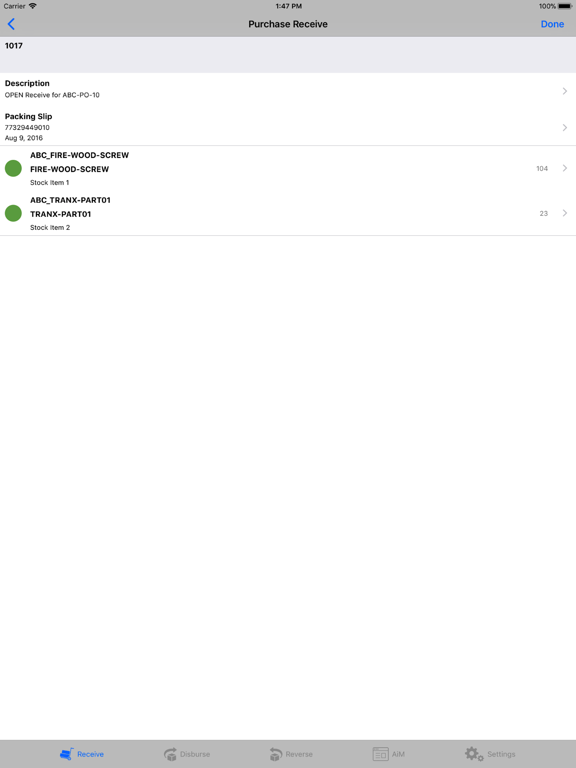 App screenshot