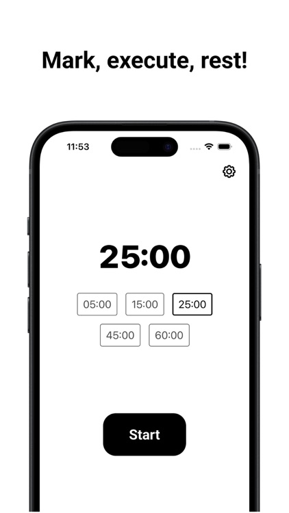 WhiteFocus: timer & pomodoro