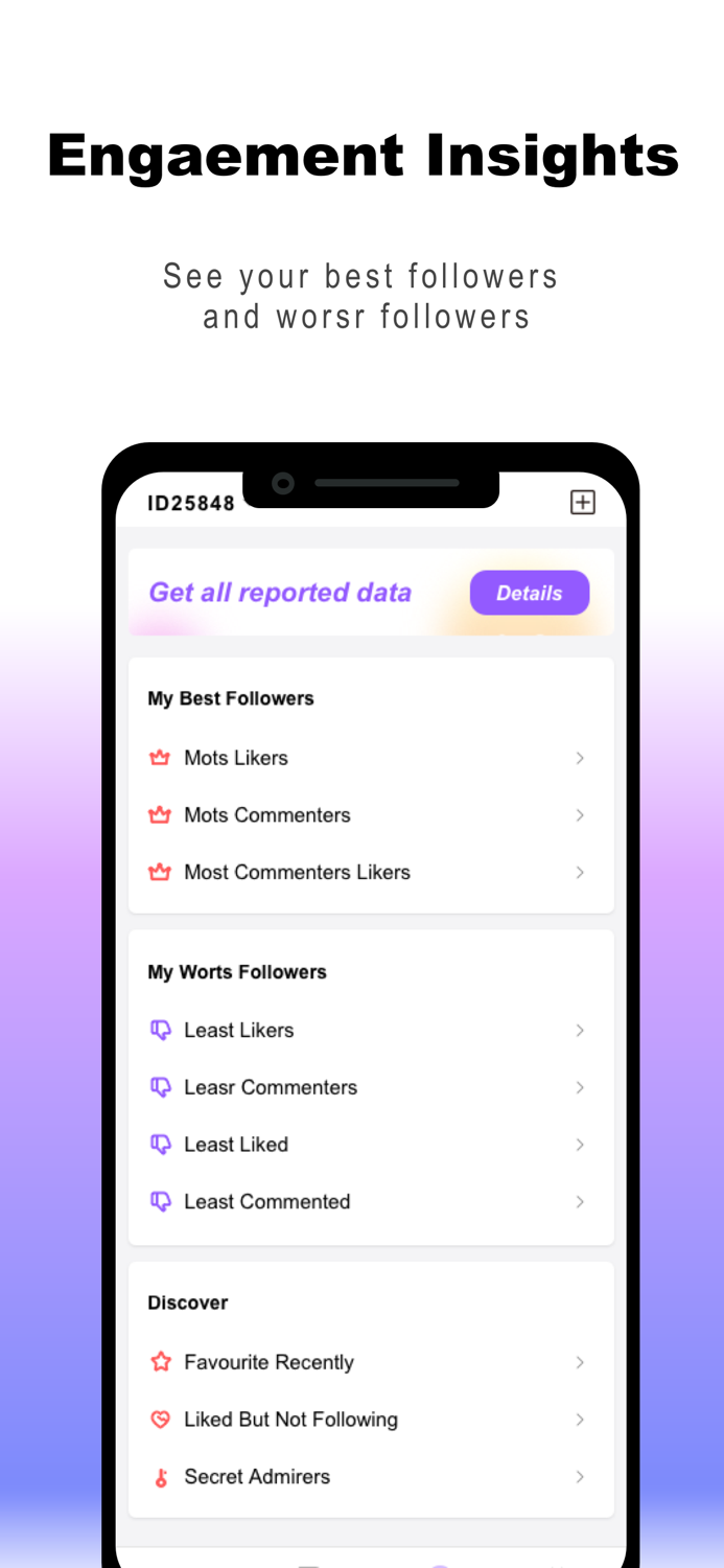 Followers Reports for ig Pro