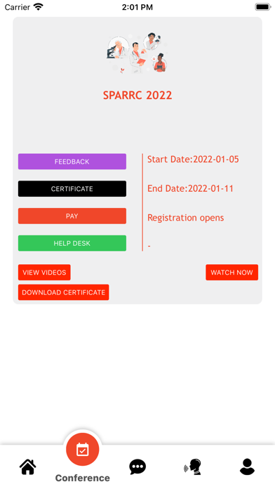 Spaarc 2022 Screenshot