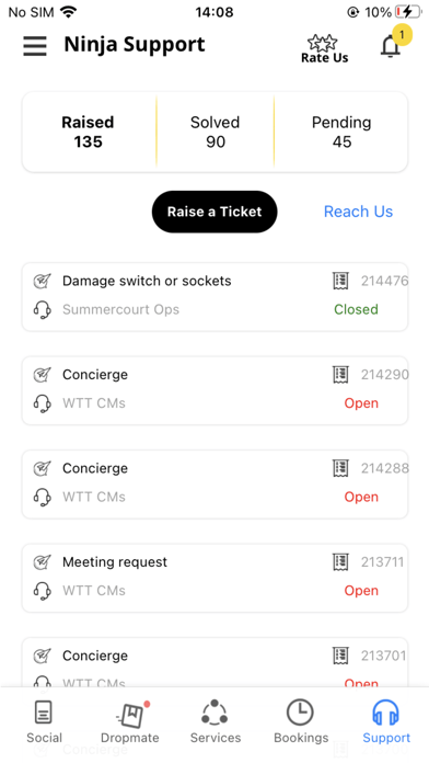 Smartworks Mobile App Screenshot