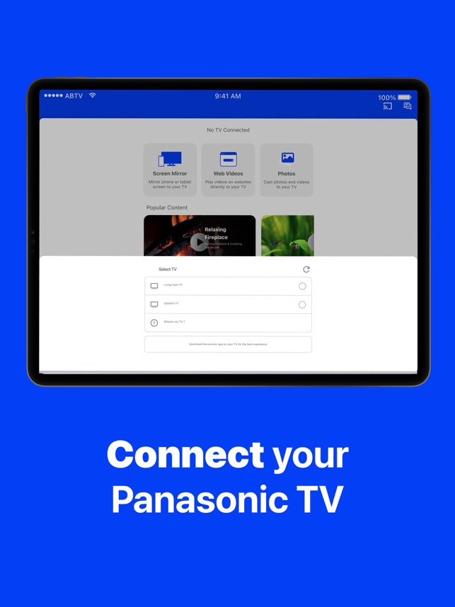 Screen Mirroring Panasonic TV on the App Store