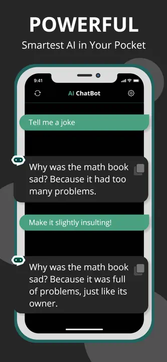 AI Chatbot: Screenshot 4 von 4