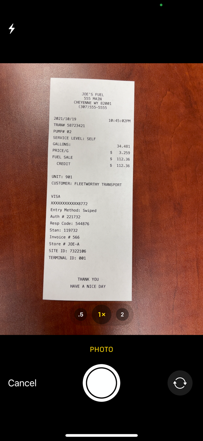 eFleet Mobile Trips and Fuel