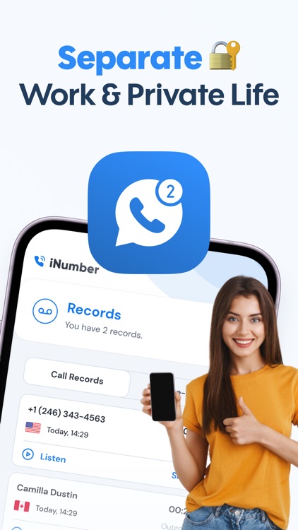 iNumber: Second Phone Number screenshot-3