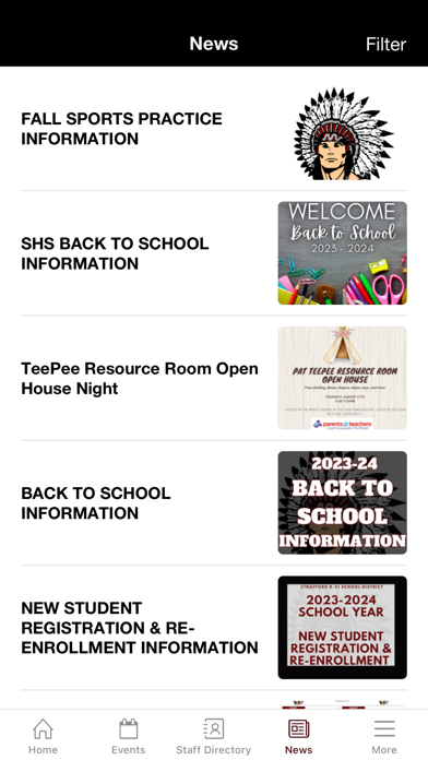 Strafford School District Screenshot