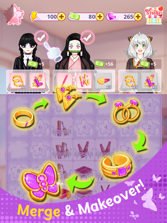 Merge makeover Anime makeup