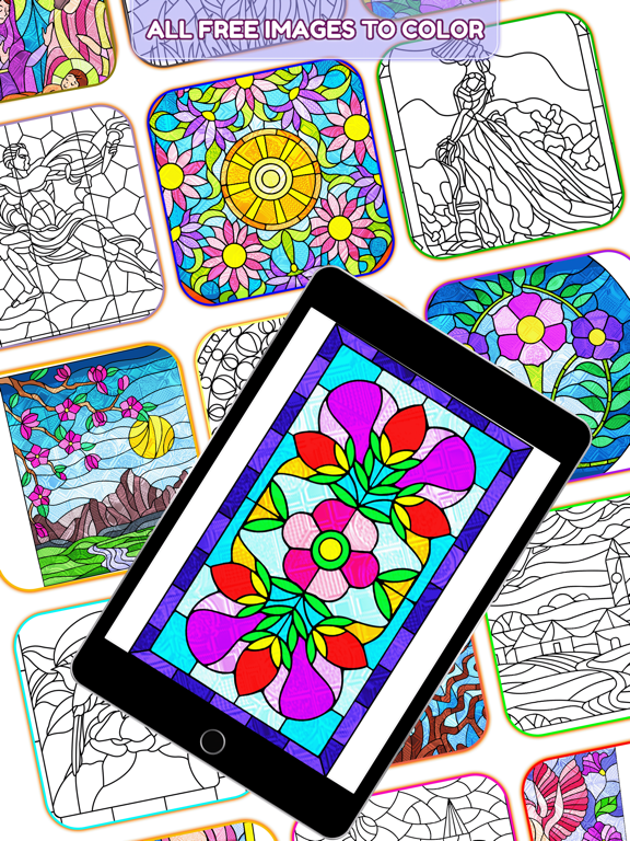 Screenshot #5 pour Stained Glass Paint by Number