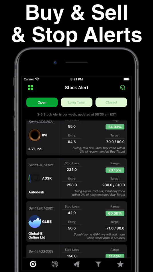 #1. Stocks Alert - Stock Screener (iOS) 由: KYOTO K.K.