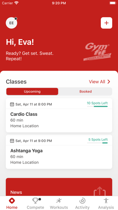 Gymfit Affoltern am Albis Screenshot