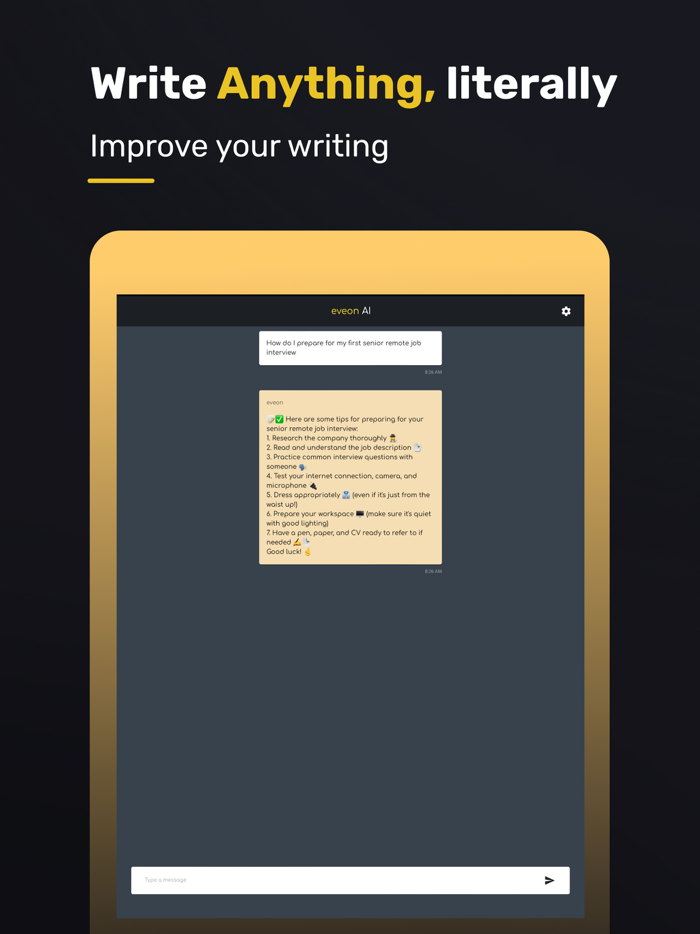 AI Chat Assistant - eveon