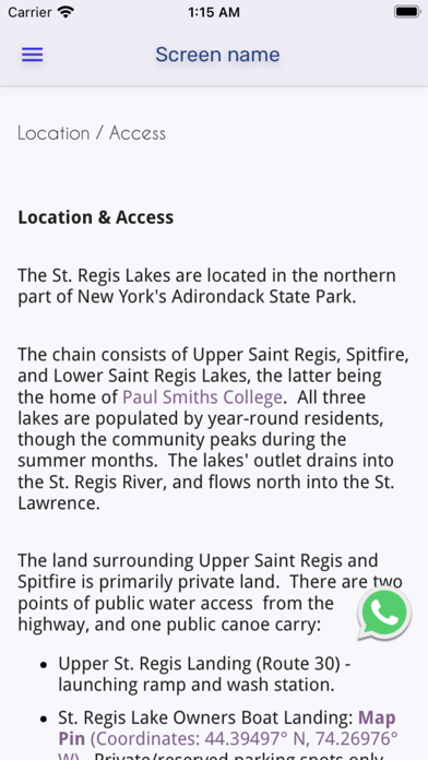 St Regis Lakes Screenshot