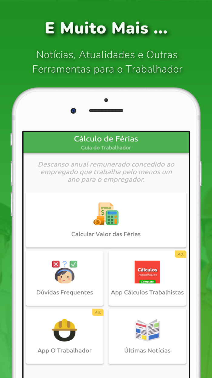 Cálculo de Férias Fácil