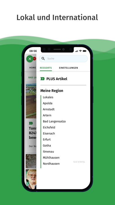 Thüringer Allgemeine News Screenshot