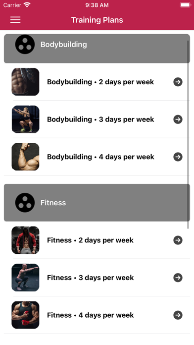 Fitness & Bodybuilding Workout Screenshot
