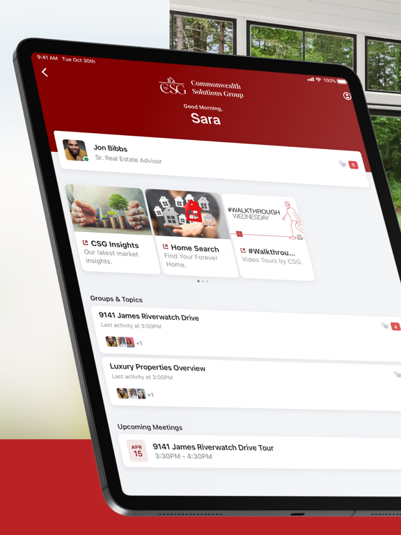 CSG Home iPad screenshot 1 - Business app