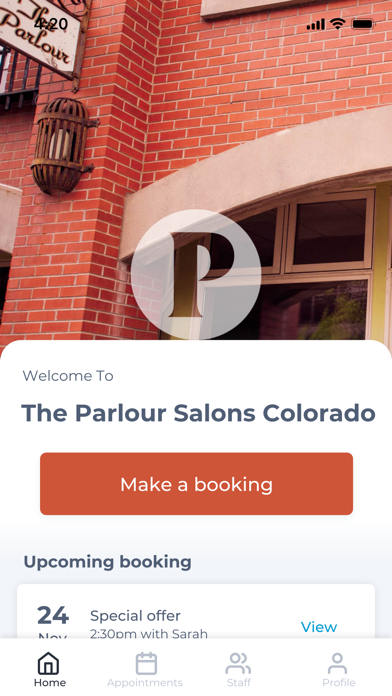 The Parlour Salons Colorado Screenshot