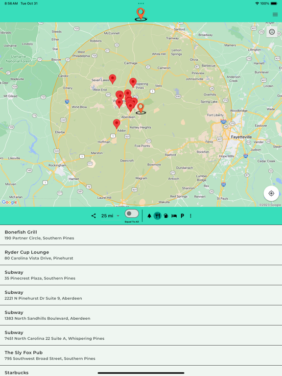 Equidistant iPad screenshot 10 - Travel app