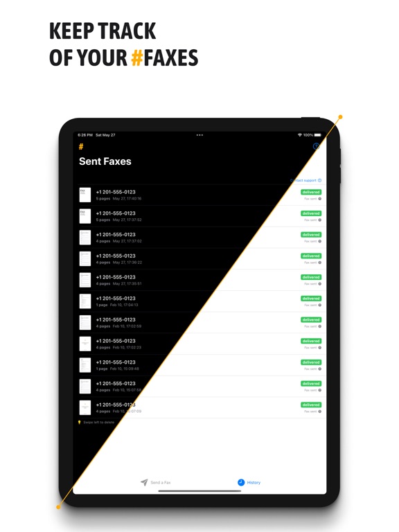 #FAX from iPhone: free sending iPad screenshot 9 - Business app