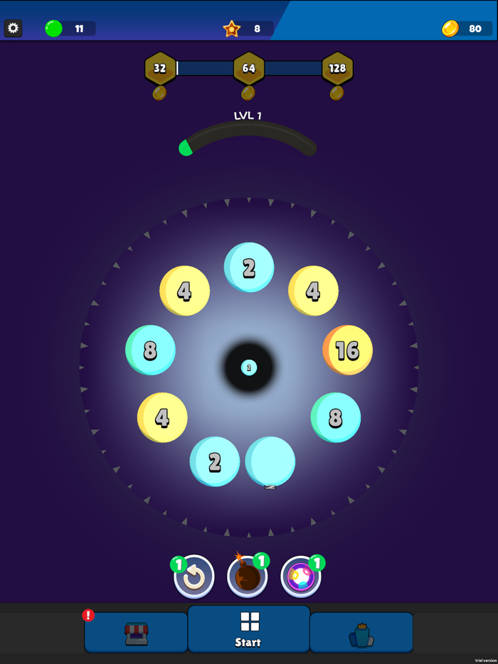 Round Merge 3D 2048 Quest
