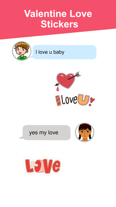 Screenshot #3 pour Happy Valentine's Stickers!