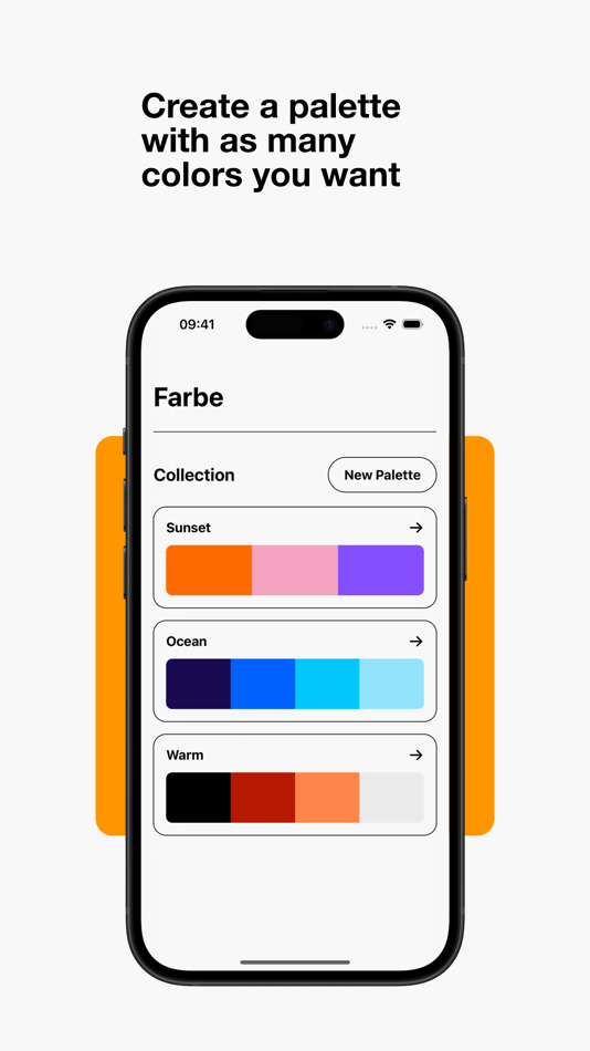 #5. Farbe - Palette collection (iOS) By: Mariana de Souza Lukasinski