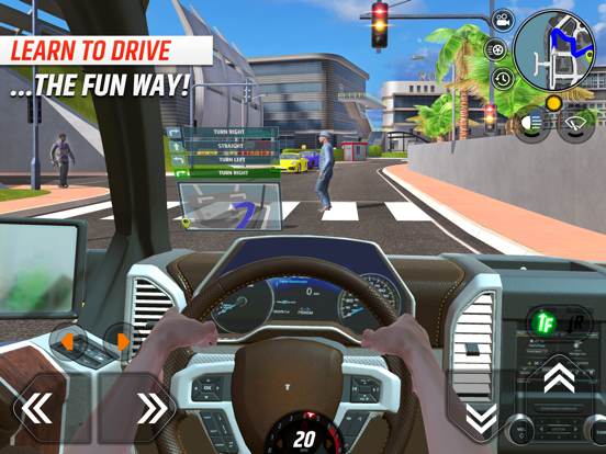 Car Driving School Simulator iPad app afbeelding 1