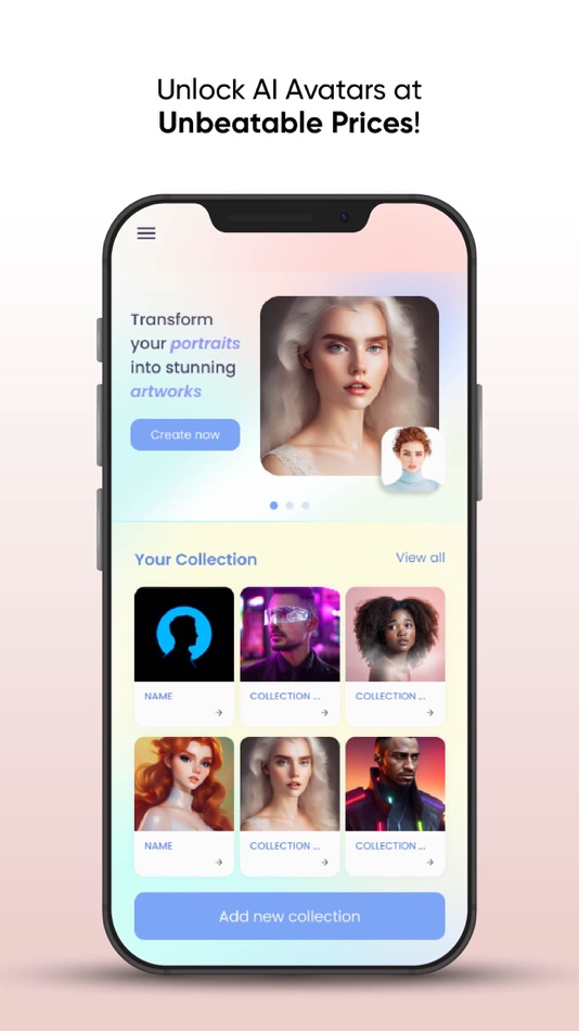 #1. AImagine - Generate AI avatars (iOS) 게시자: CodeLink