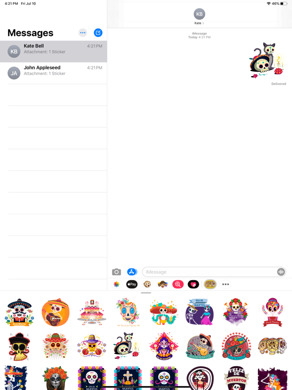 Screenshot #4 pour Dia De Muertos Reborn Stickers