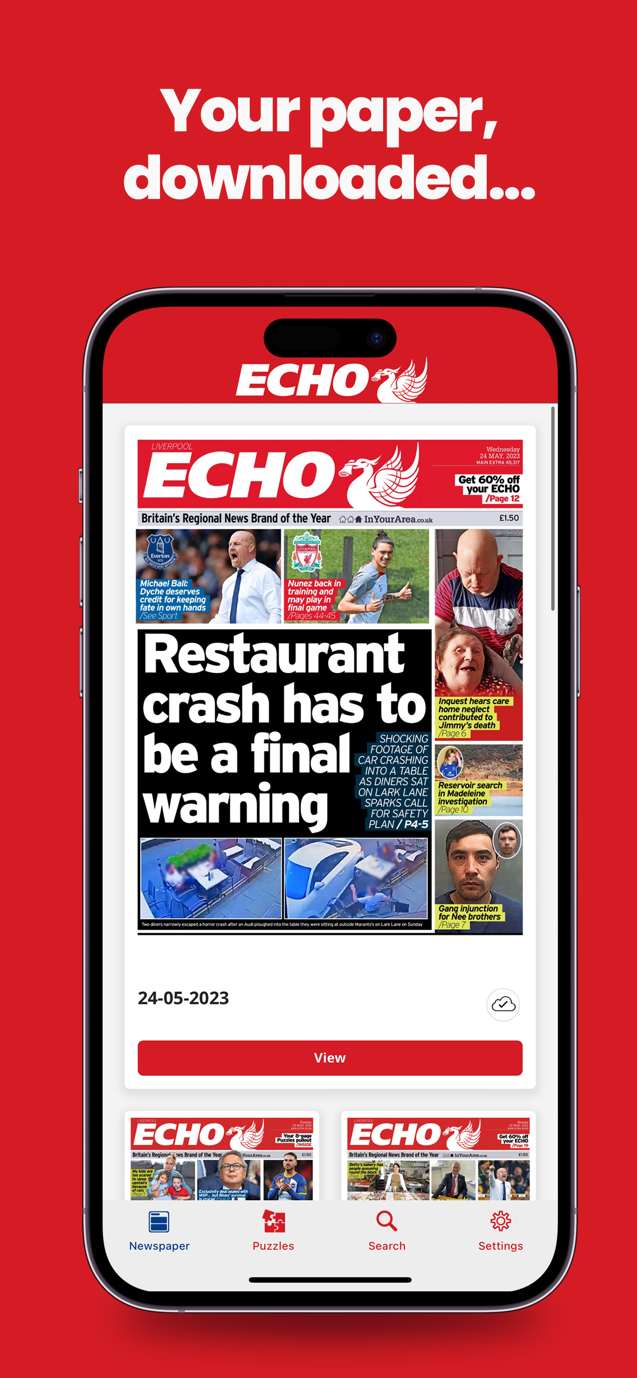 Liverpool Echo Newspaper
