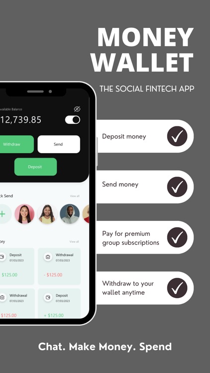 Ockut - Chat, Send money