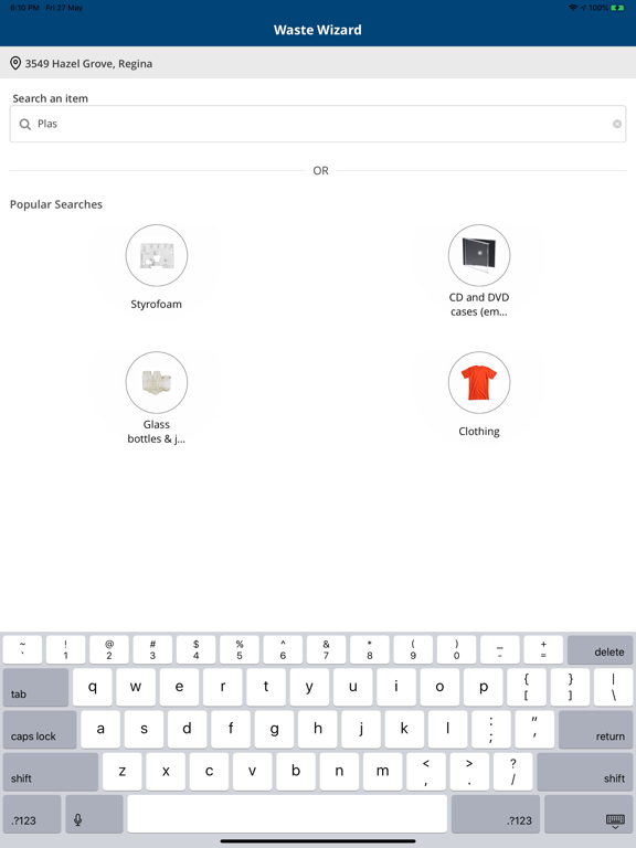 Regina Waste iPad screenshot 4 - Reference app