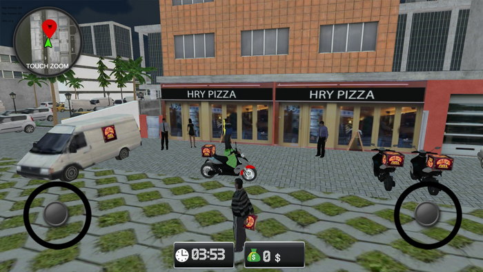 Motorcycle Pizza Delivery Game