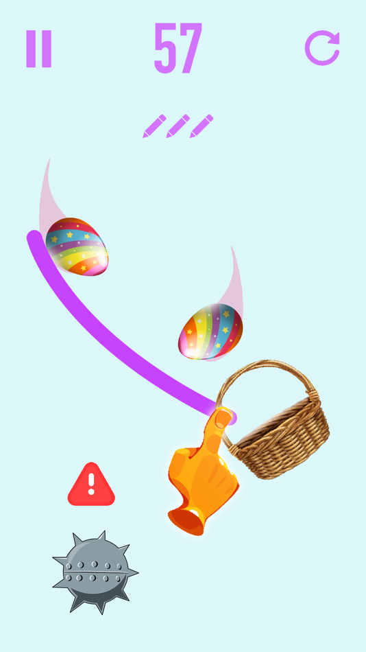 #5. Easter Basket Line Draw (iOS) By: Jamal Baga