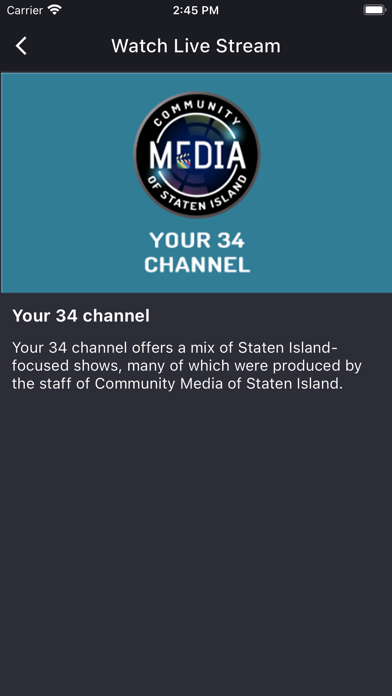 Screenshot #2 pour Community Media Staten Island