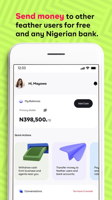 Feather - Cash on the GO Screenshot